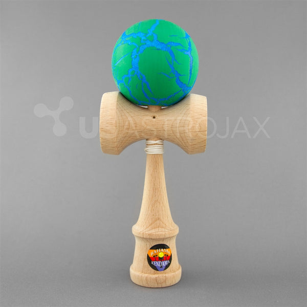 Bahama Kendama Crackle: Green Over Blue