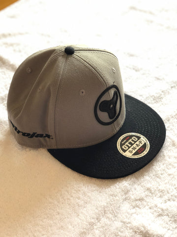 Gray Astrojax Snapback Hat with Black Logo