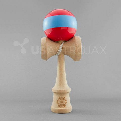 Kendama USA: Tribute Kendama Single Stripe Red Blue