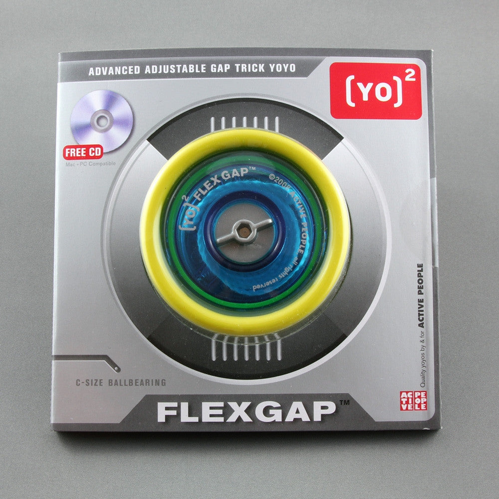 YO]2 Flex Gap Yo-Yo Blue/Yellow - usastrojax