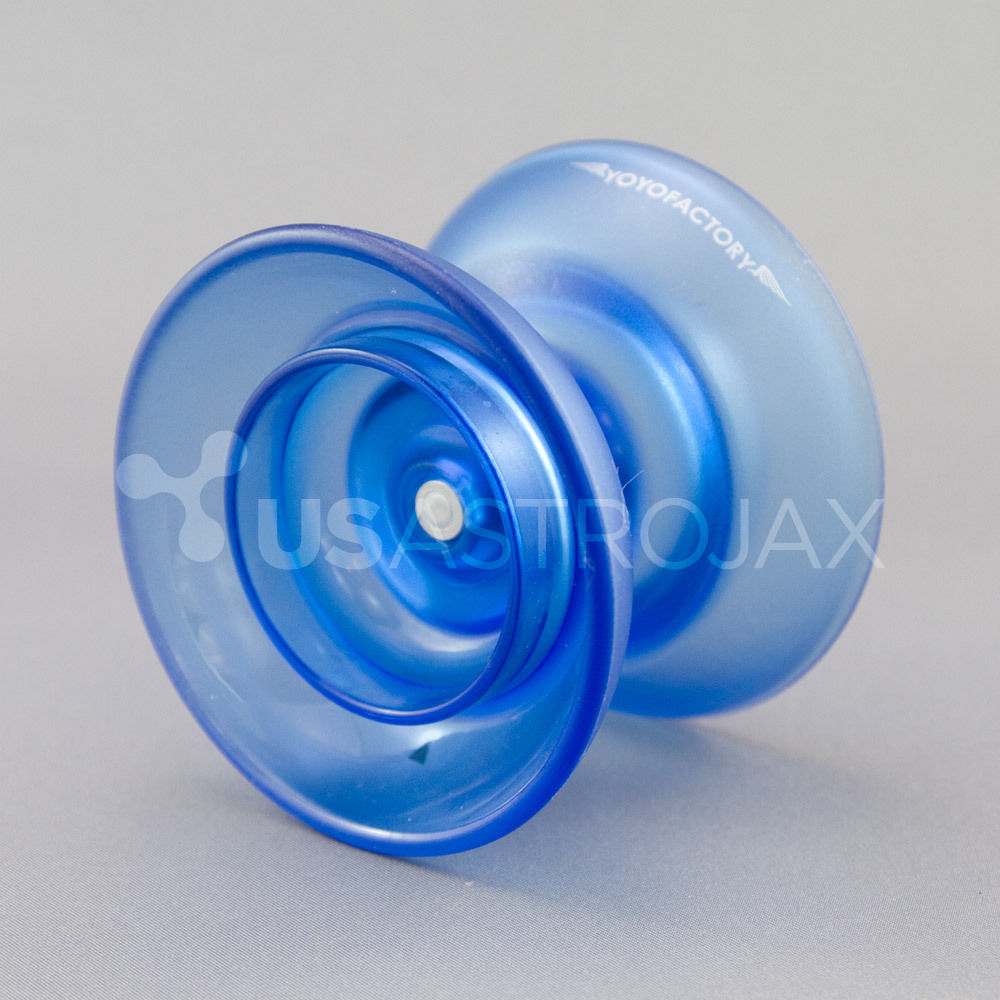 YoYoFactory Flight Offstring Yo-Yo - Translucent Blue + FREE STRINGS ...