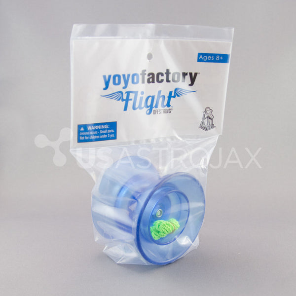 YoYoFactory Flight Offstring Yo-Yo - Translucent Blue + FREE STRINGS