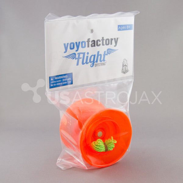 YoYoFactory Flight Offstring Yo-Yo - Translucent Orange + FREE STRINGS