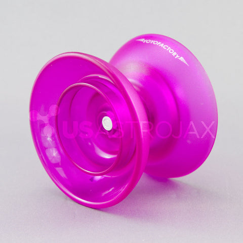 YoYoFactory Flight Offstring Yo-Yo - Translucent Purple + FREE STRINGS